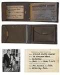 Sylvia Plaths Wallet, With Her Signed ID Card, Photo of Her Family, and a Triple-A Card